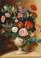 Váza so záhradnými kvetmi, Ignác Klimkovič, 1840 – 1853